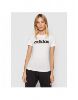 T-shirt big logo blanc femme - Adidas