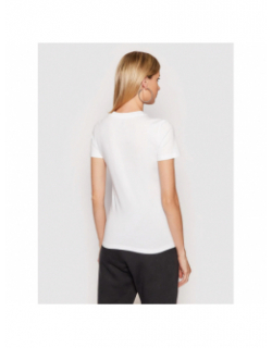 T-shirt big logo blanc femme - Adidas