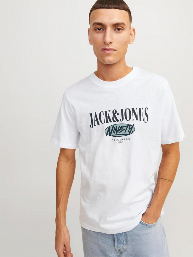 T-shirt cobin blanc homme - Jack & Jones