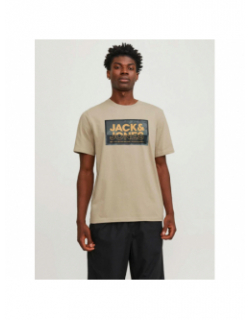 T-shirt  logan beige homme - Jack & Jones