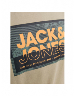 T-shirt  logan beige homme - Jack & Jones