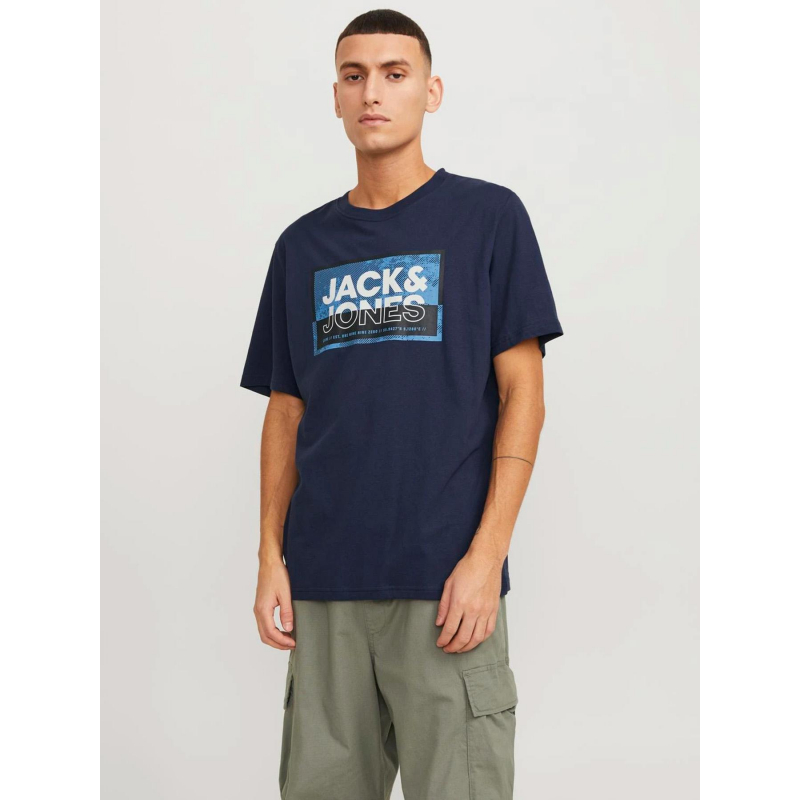 T-shirt logan bleu marine homme - Jack & Jones