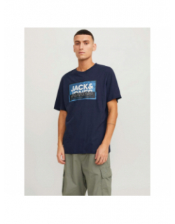 T-shirt logan bleu marine homme - Jack & Jones