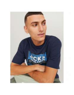 T-shirt logan bleu marine homme - Jack & Jones