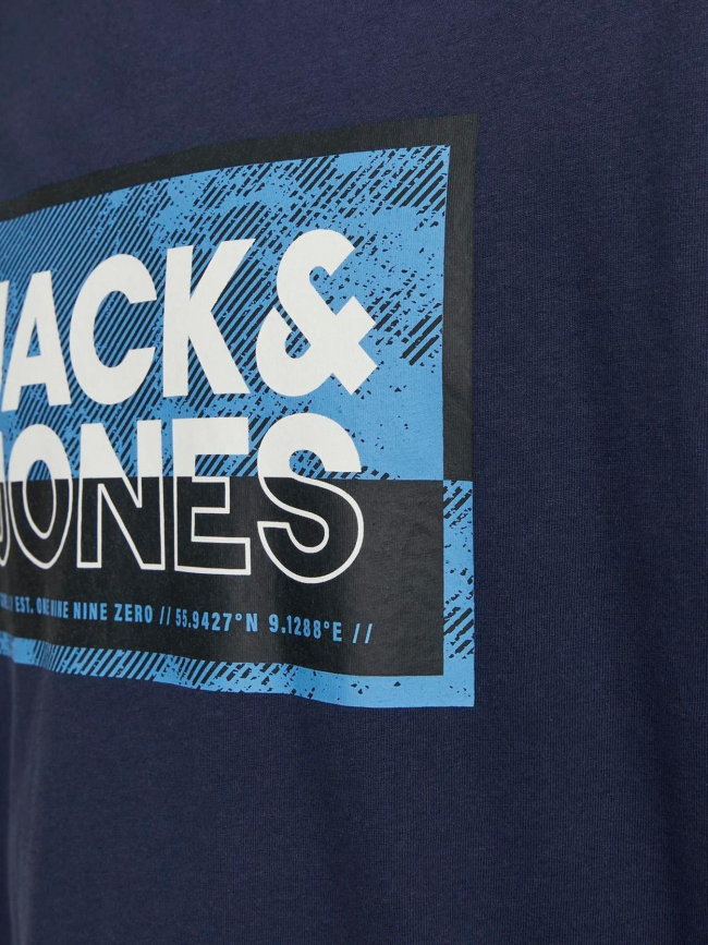 T-shirt logan bleu marine homme - Jack & Jones