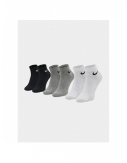 Pack 3 paires de chaussettes everyday light noir/blanc/gris - Nike