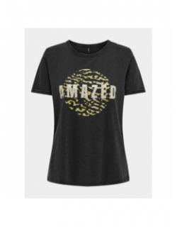 T-shirt elif noir femme - Only