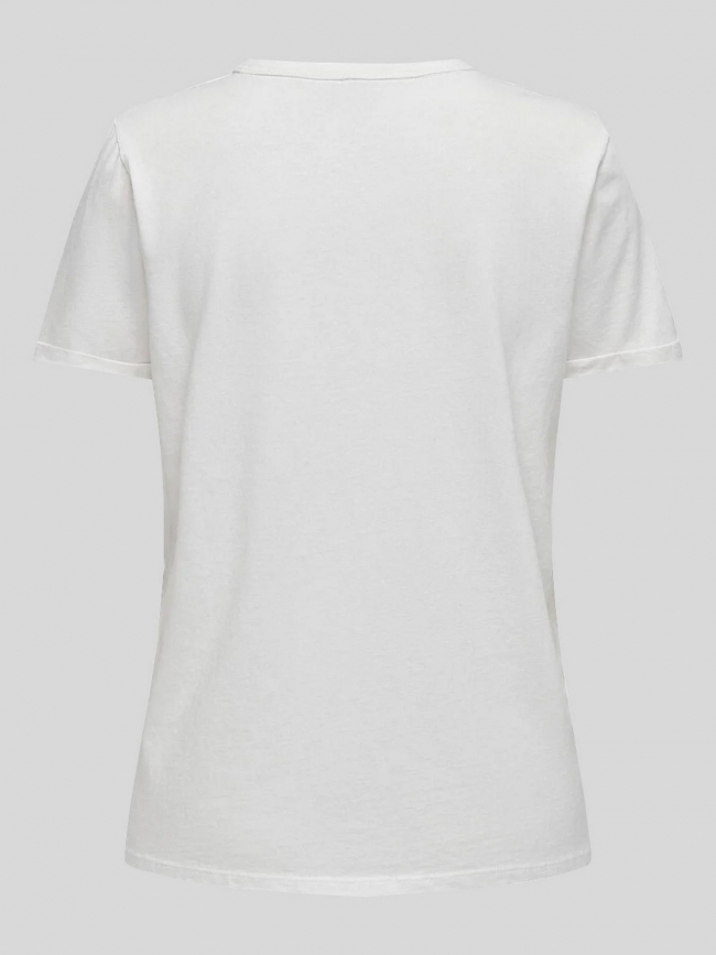 T-shirt elif blanc femme - Only