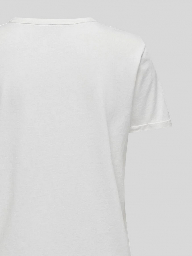 T-shirt elif blanc femme - Only