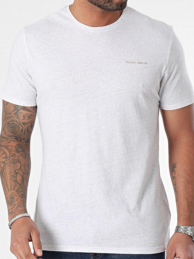 T-shirt nark chine blanc ivoire homme - Teddy Smith