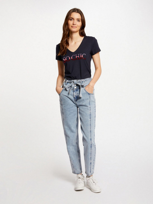 T-shirt so chic bleu marine femme - Morgan