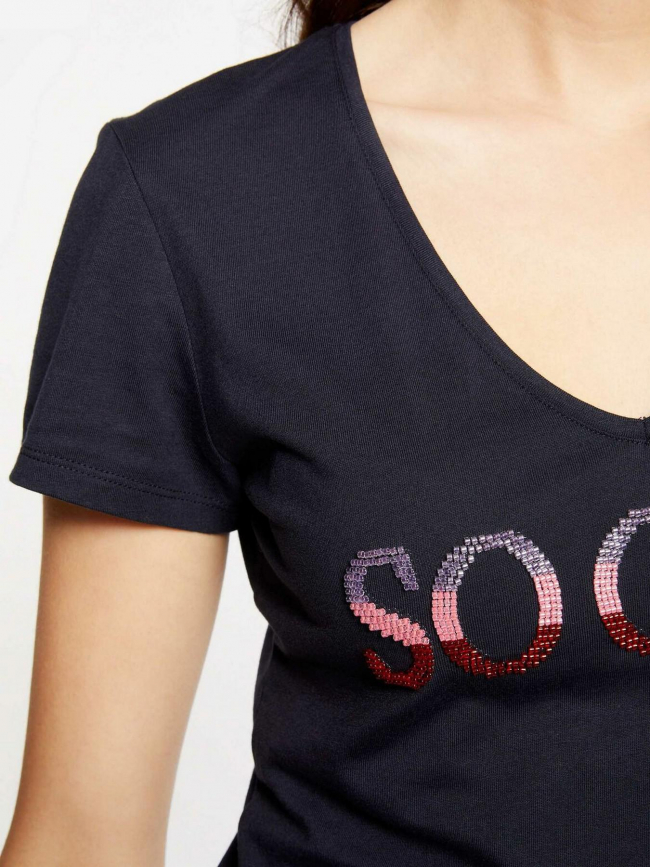 T-shirt so chic bleu marine femme - Morgan