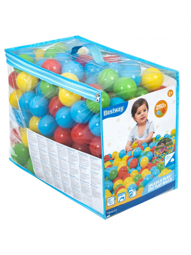 Lot de 250 balles splash & play multicolore - Bestway