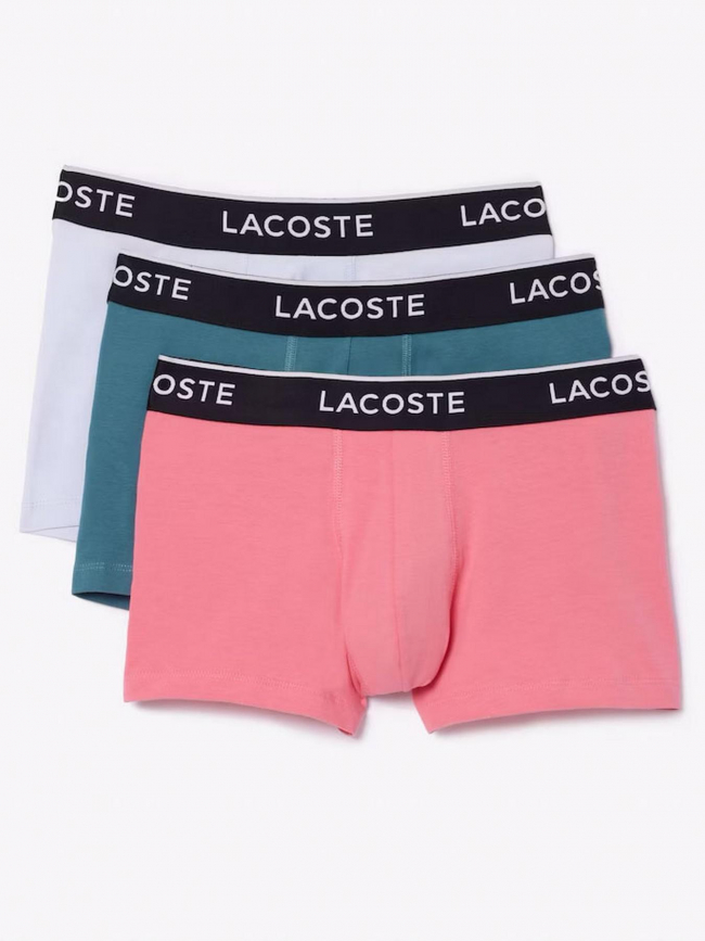 Lot de 3 boxers underwear trunk trois couleurs homme - Lacoste