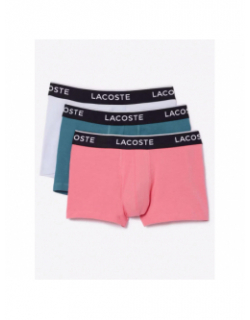 Lot de 3 boxers underwear trunk trois couleurs homme - Lacoste