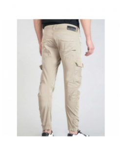 Pantalon cargo alban beige homme - Le Temps Des Cerises