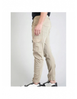 Pantalon cargo alban beige homme - Le Temps Des Cerises