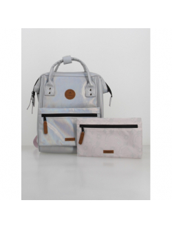 Sac à dos mini adventurer rennes holographique argenté Cabaïa