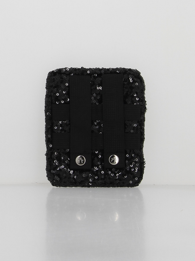 Pochette mini sac à dos S sequins rue des rennes noir - Cabaïa