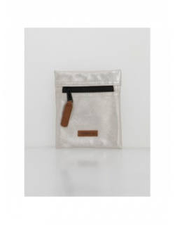 Pochette mini sac à dos S iridescent diamond argent - Cabaïa