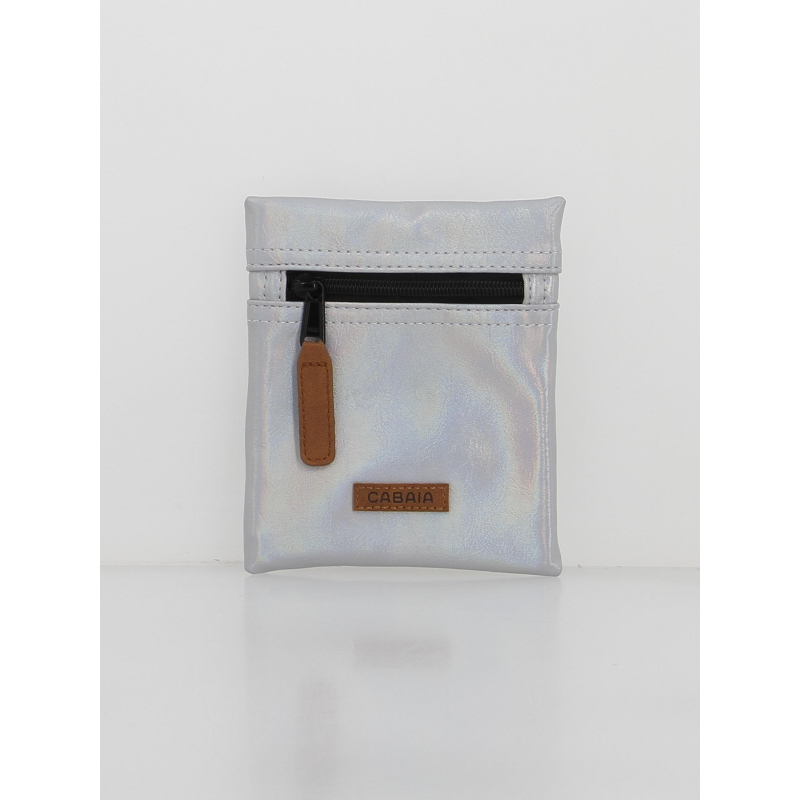 Pochette mini sac à dos S iridescent les lices argent - Cabaïa