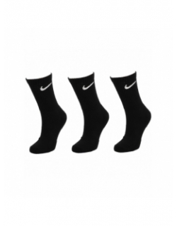 Pack 3 paires de chaussettes crew everyday noir - Nike