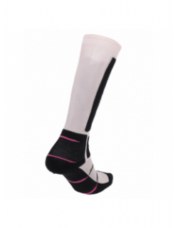 Chaussettes de ski en laine back side rose noir - Perrin