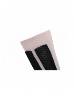 Chaussettes de ski en laine back side rose noir - Perrin