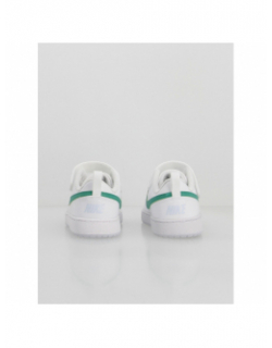 Baskets à scratch court borough td blanc vert enfant - Nike