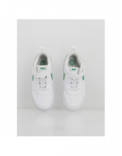 Baskets à scratch court borough td blanc vert enfant - Nike