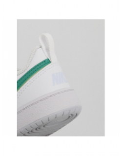 Baskets à scratch court borough td blanc vert enfant - Nike