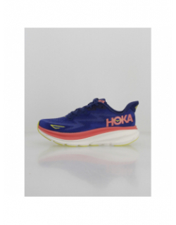 Chaussures de running clifton 9 bleu rose femme - Hoka