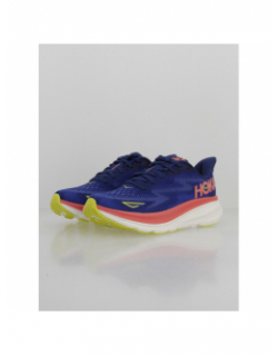 Chaussures de running clifton 9 bleu rose femme - Hoka
