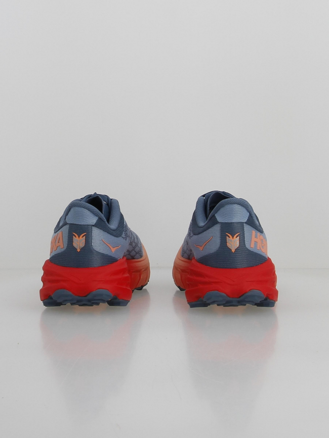 Chaussures de trail speedgoat 5 bleu rouge femme - Hoka