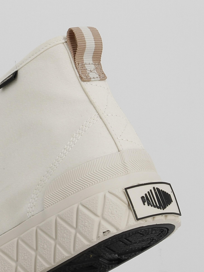 Baskets montantes en toile palla ace blanc crème femme - Palladium