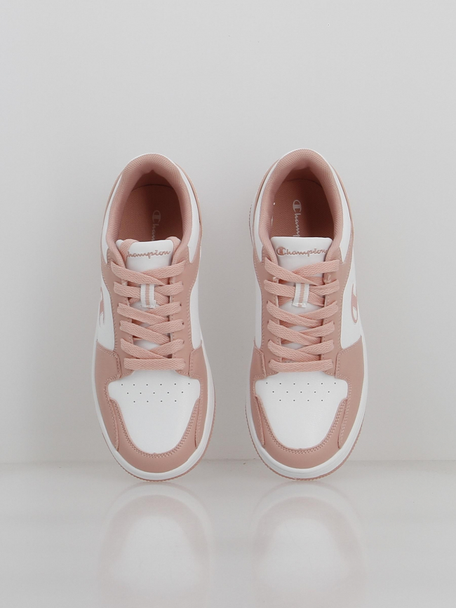 Baskets basses rebound 2.0 low blanc et rose fille - Champion