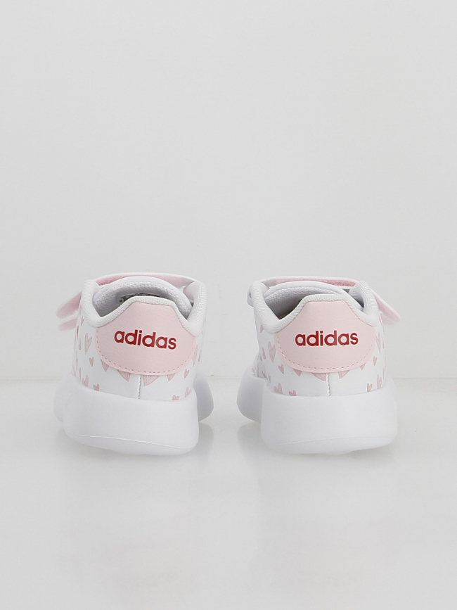 Baskets à scratch advantage cf cœur blanc fille - Adidas