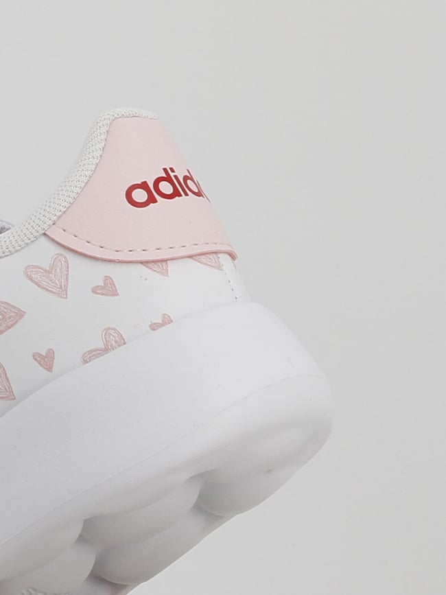 Baskets à scratch advantage cf cœur blanc fille - Adidas