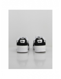 Baskets t-clip en cuir noir blanc homme - Lacoste