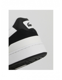 Baskets t-clip en cuir noir blanc homme - Lacoste