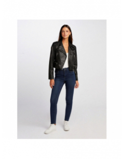 Veste perfecto simili-cuir grammo noir femme - Morgan