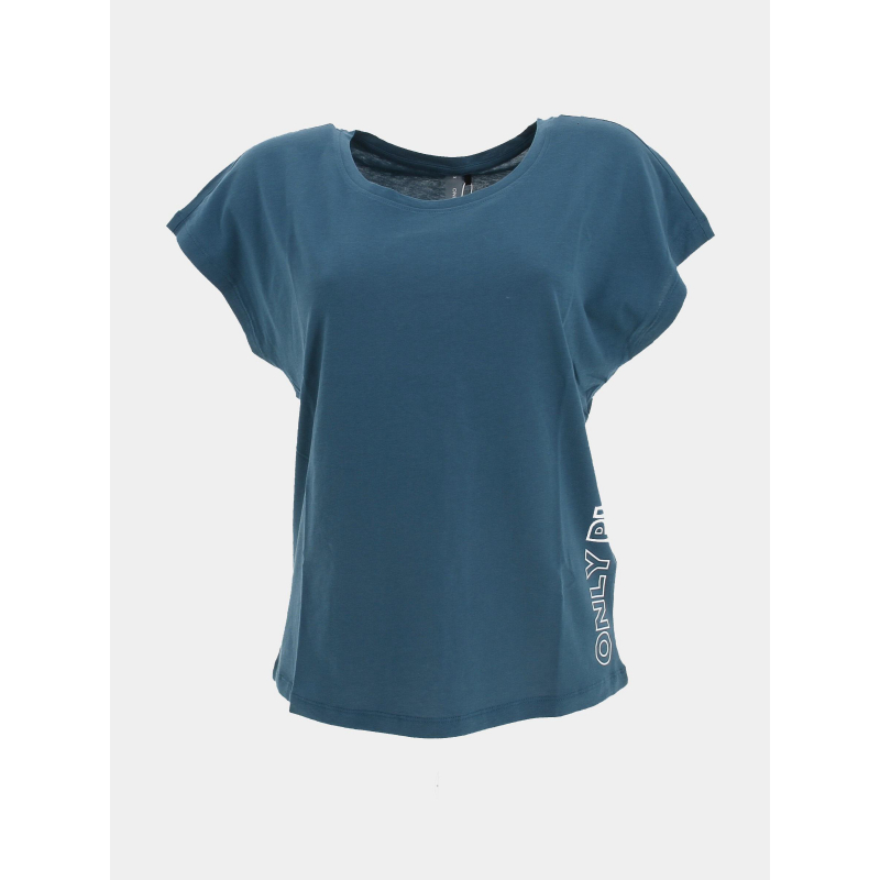T-shirt dora life loose turquoise femme - Only