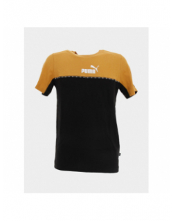 T-shirt essential noir/orange homme - Puma