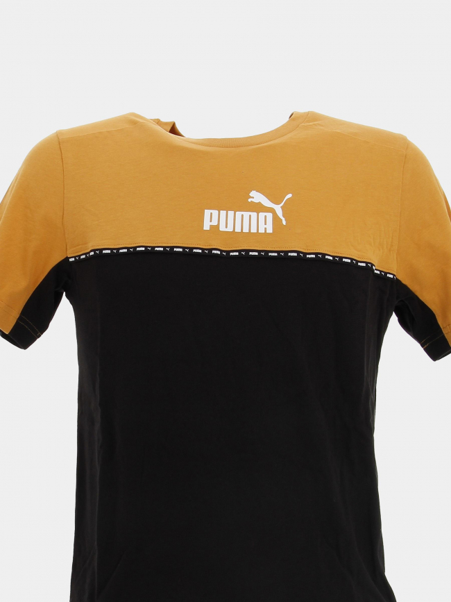 T-shirt essential noir/orange homme - Puma