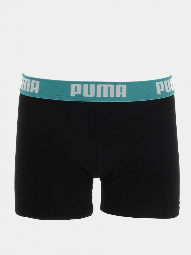 Pack 2 boxers basix printed noir garçon - Puma