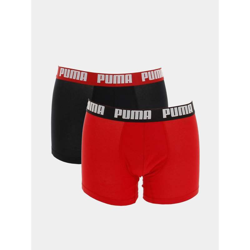 Pack 2 boxers basic noir/rouge homme - Puma
