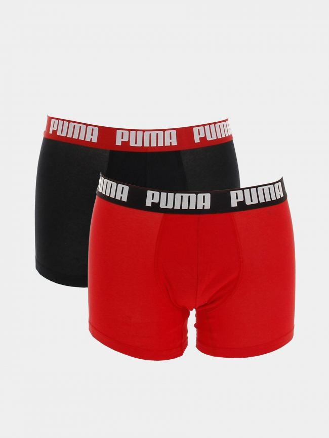 Pack 2 boxers basic noir/rouge homme - Puma