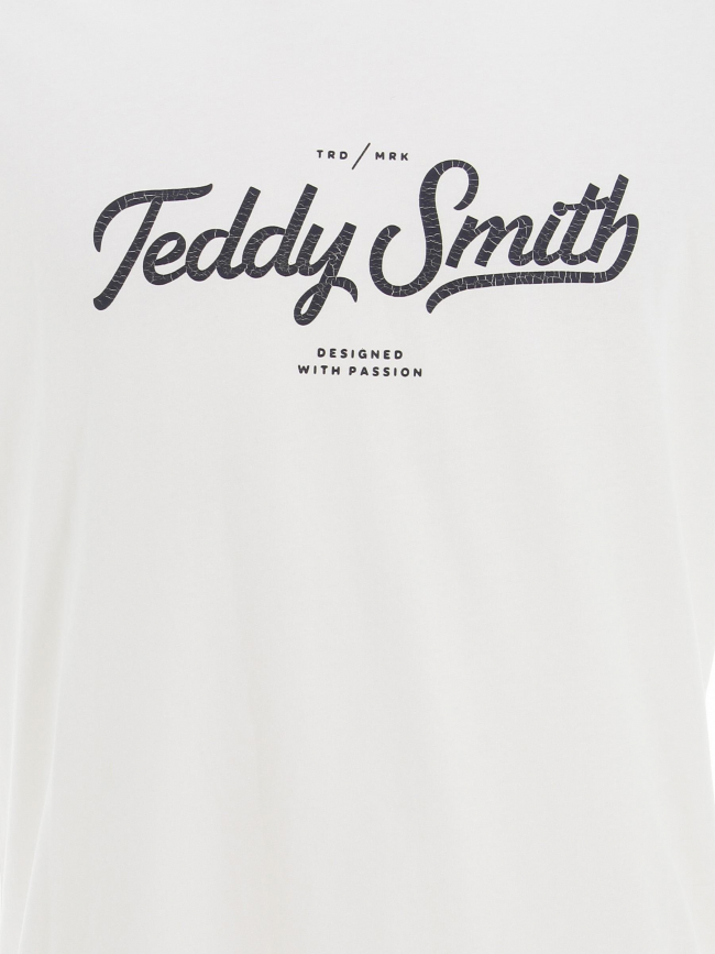 T-shirt janick blanc homme - Teddy Smith