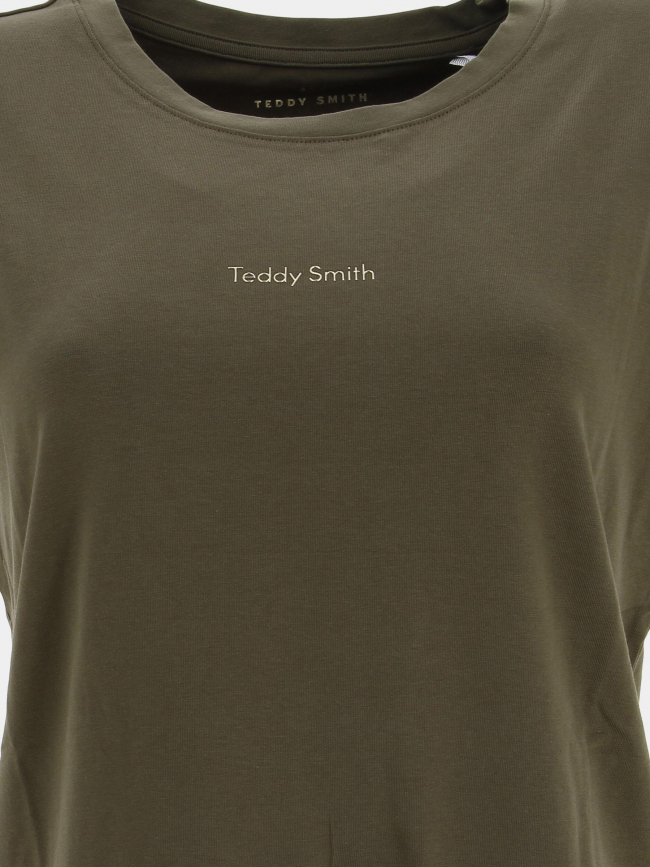 T-shirt ribelle kaki femme - Teddy Smith