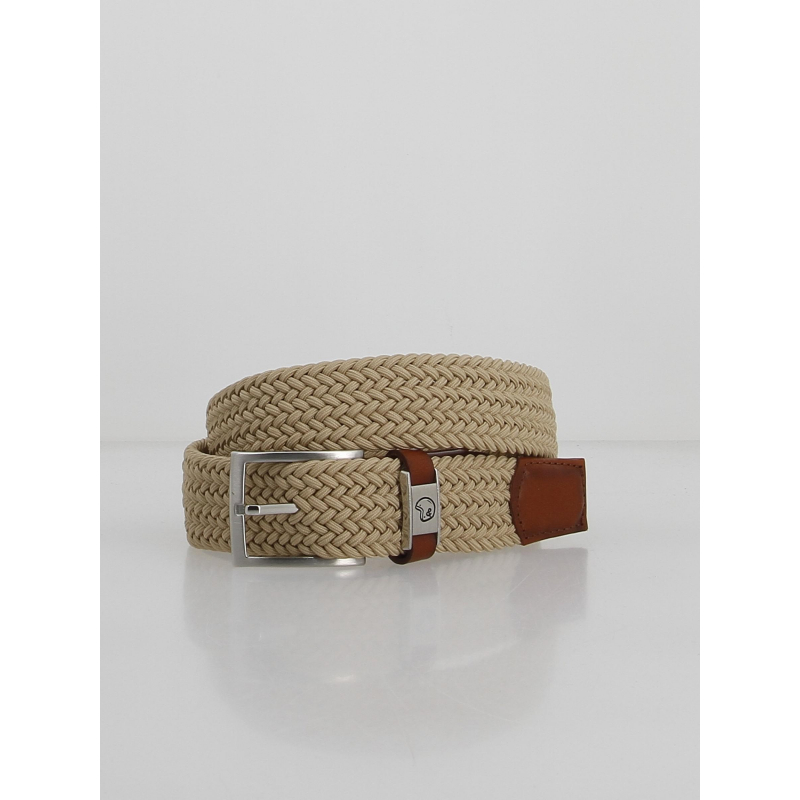 Ceinture celastique beige homme - Benson & Cherry